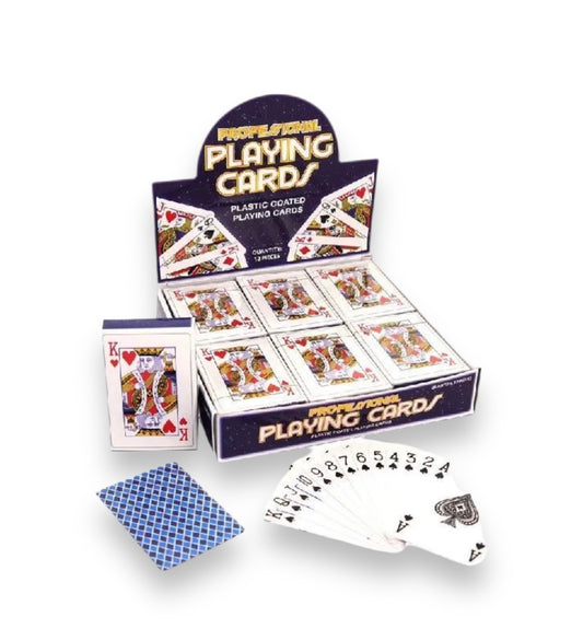Plastic coated playing cards just