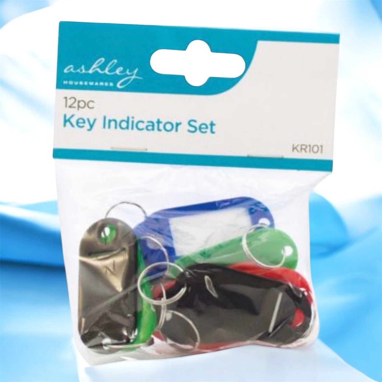 Key Indicator Set 12pk | Durable Plastic Key Tags for Key Organization & Labeling