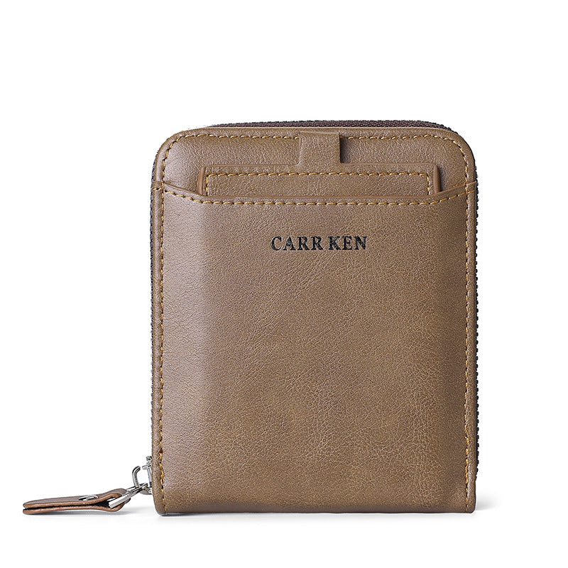 Men's Short Casual Fashion Zipper Wallet