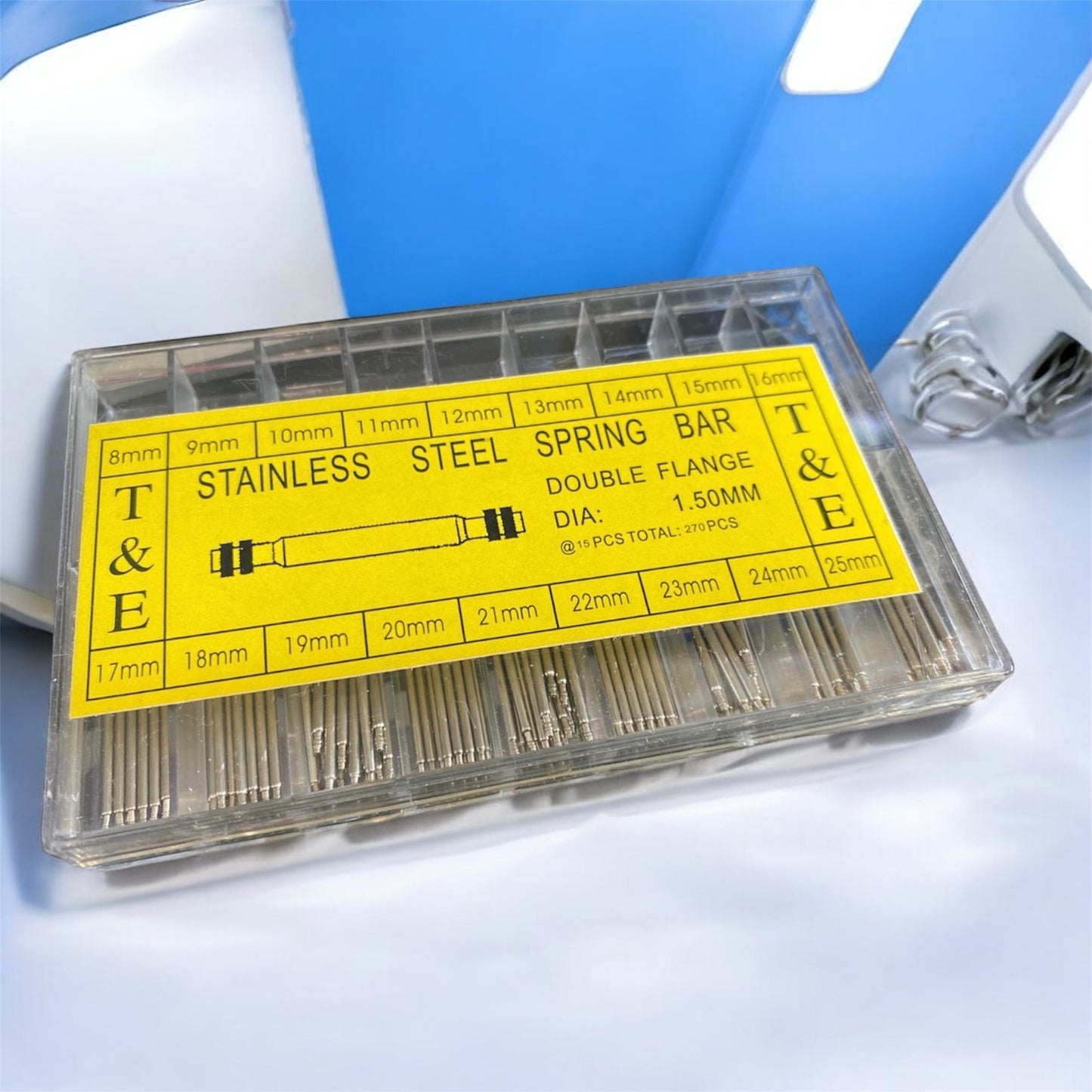 Watch Spring Bar Pins | Watch Strap Split Pins – 270 Pieces (8-25mm)