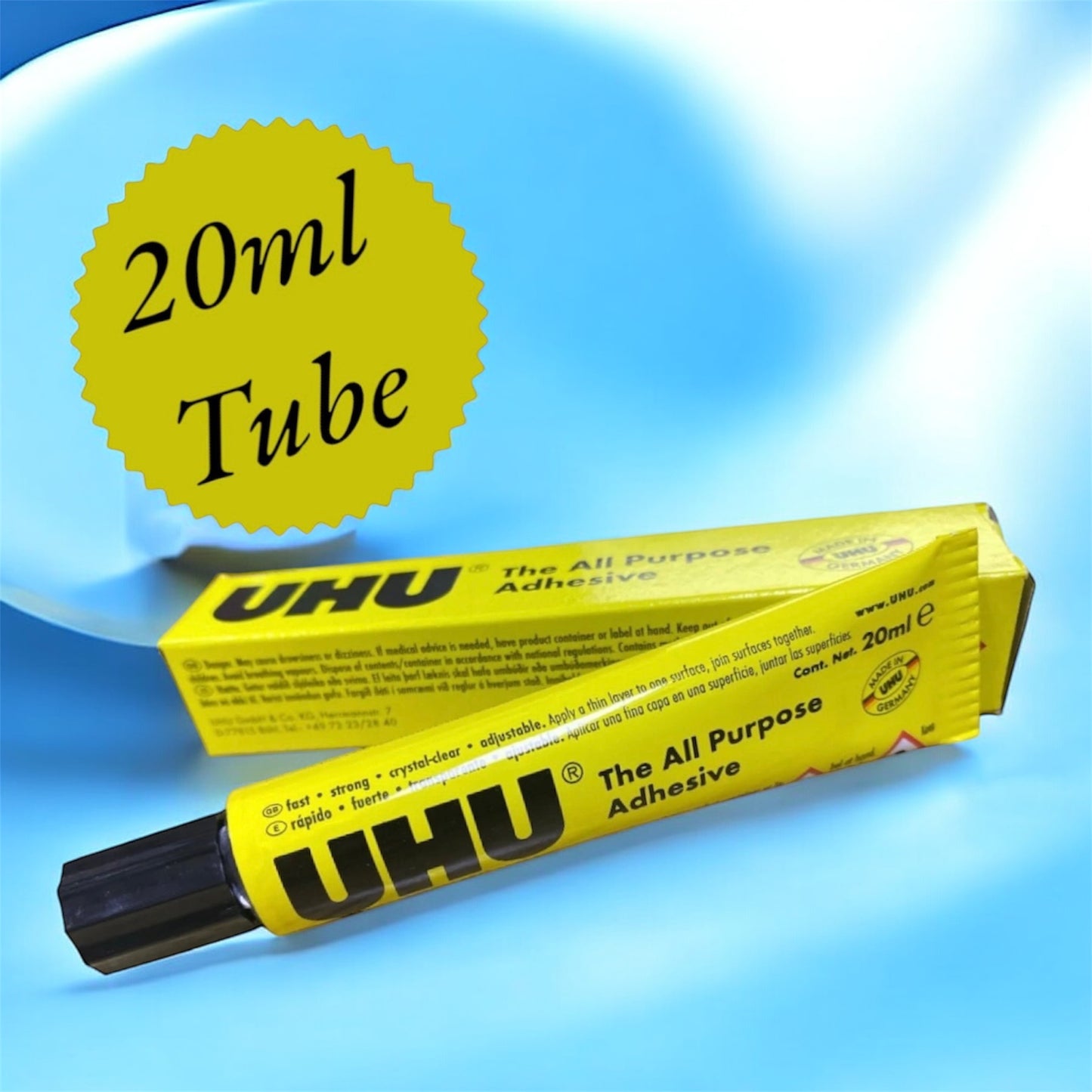 UHU All Purpose Adhesive Glue - 20ml (Pack of 5) | Strong & Versatile