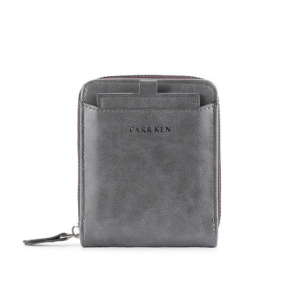 Men's Short Casual Fashion Zipper Wallet