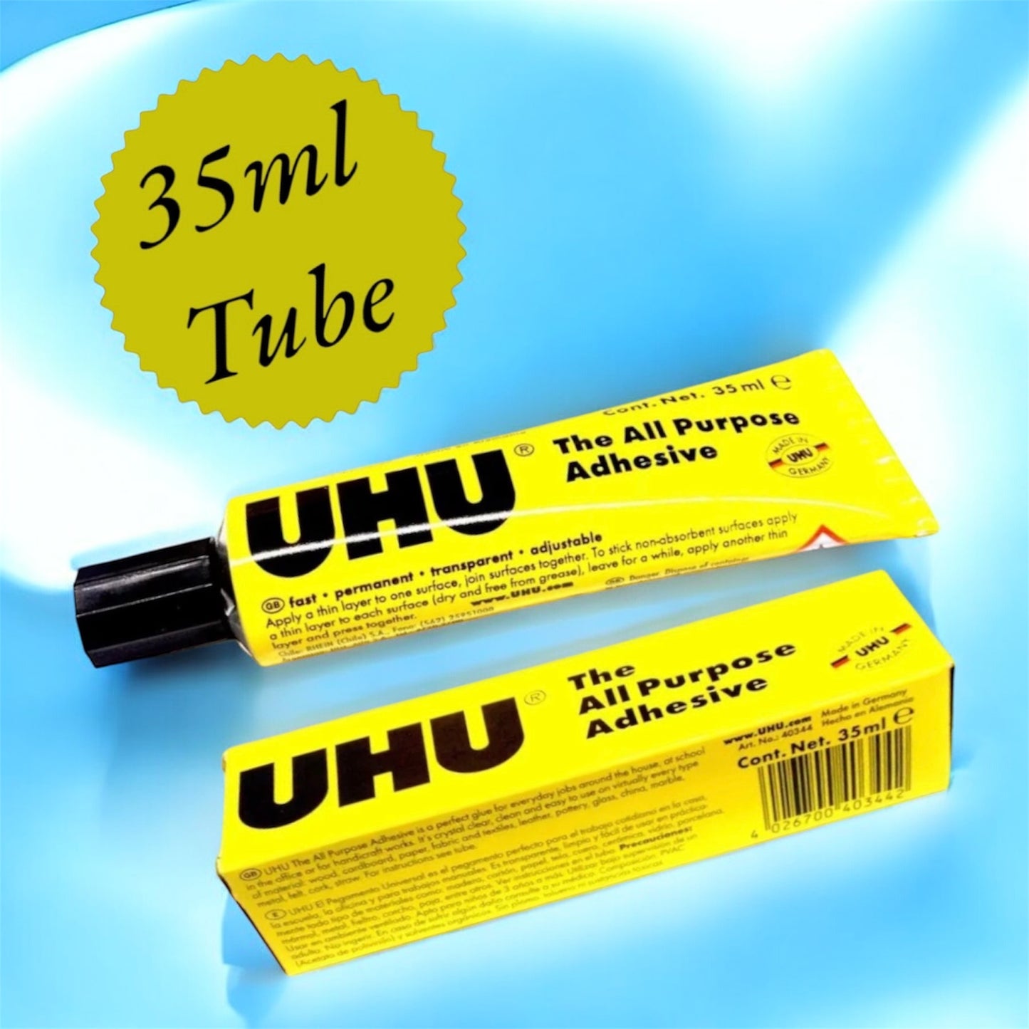 UHU All Purpose Adhesive Glue - 35ml (Pack of 5) | Strong & Versatile