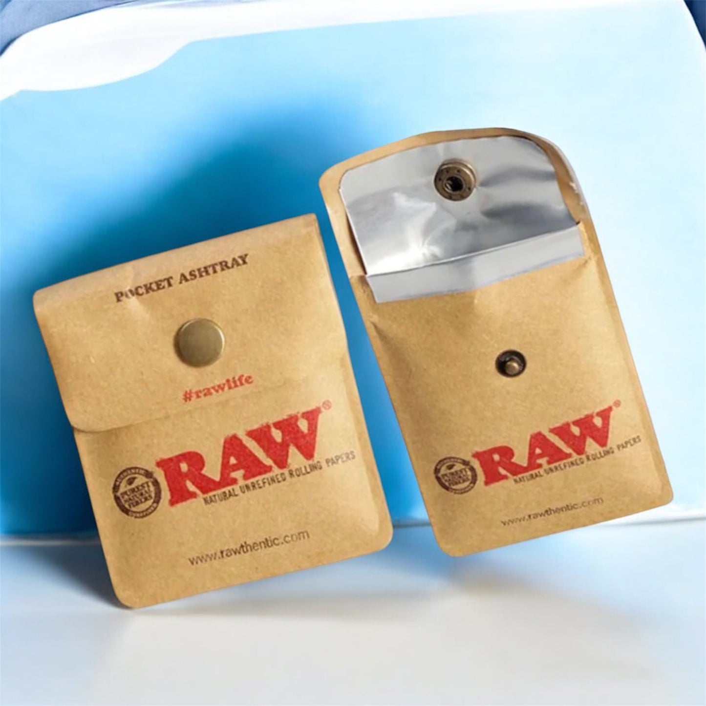 Raw pocket ashtray-pocket pouch