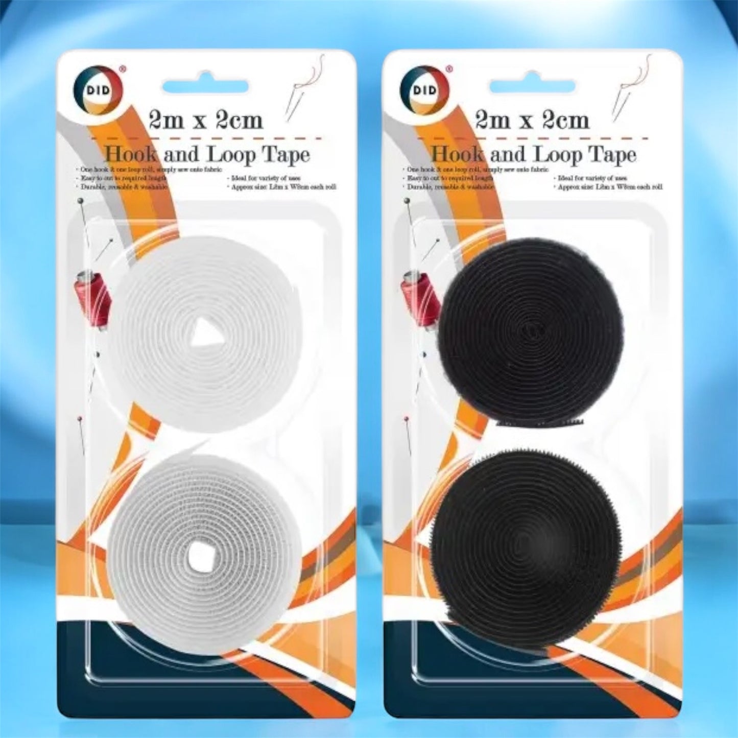 HOOK AND LOOP TAPE- 2mx2cm wholesale uk supplier trader