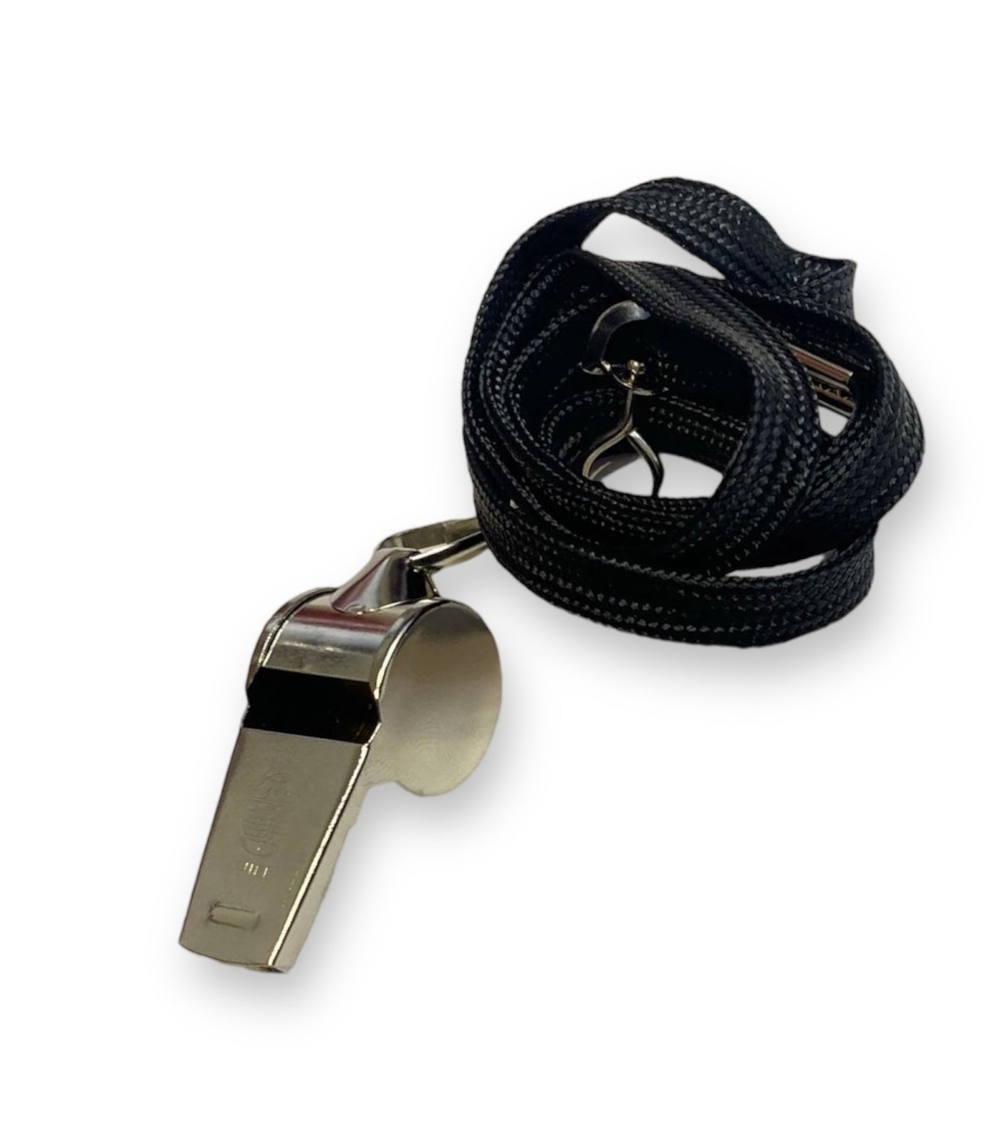 Whistle Referee Football Sports Metal Silver Rope Keyring School Rugby