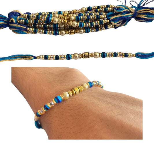 designer beaded blue dora rakhi rakhri wholesale/wholesaler supplier supplies uk stock