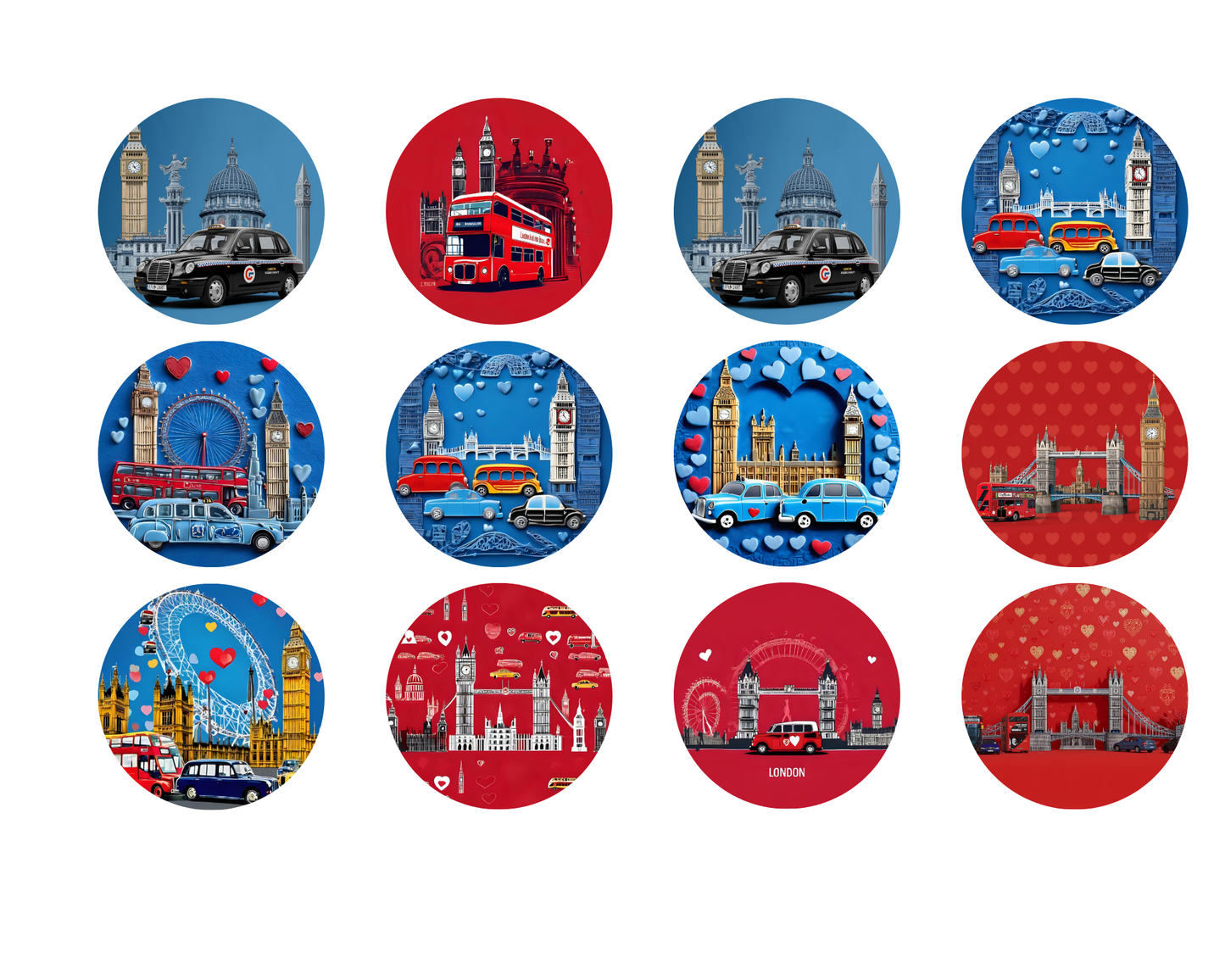 Portable Metal Pocket Ashtray Keyring – London Souvenir Design