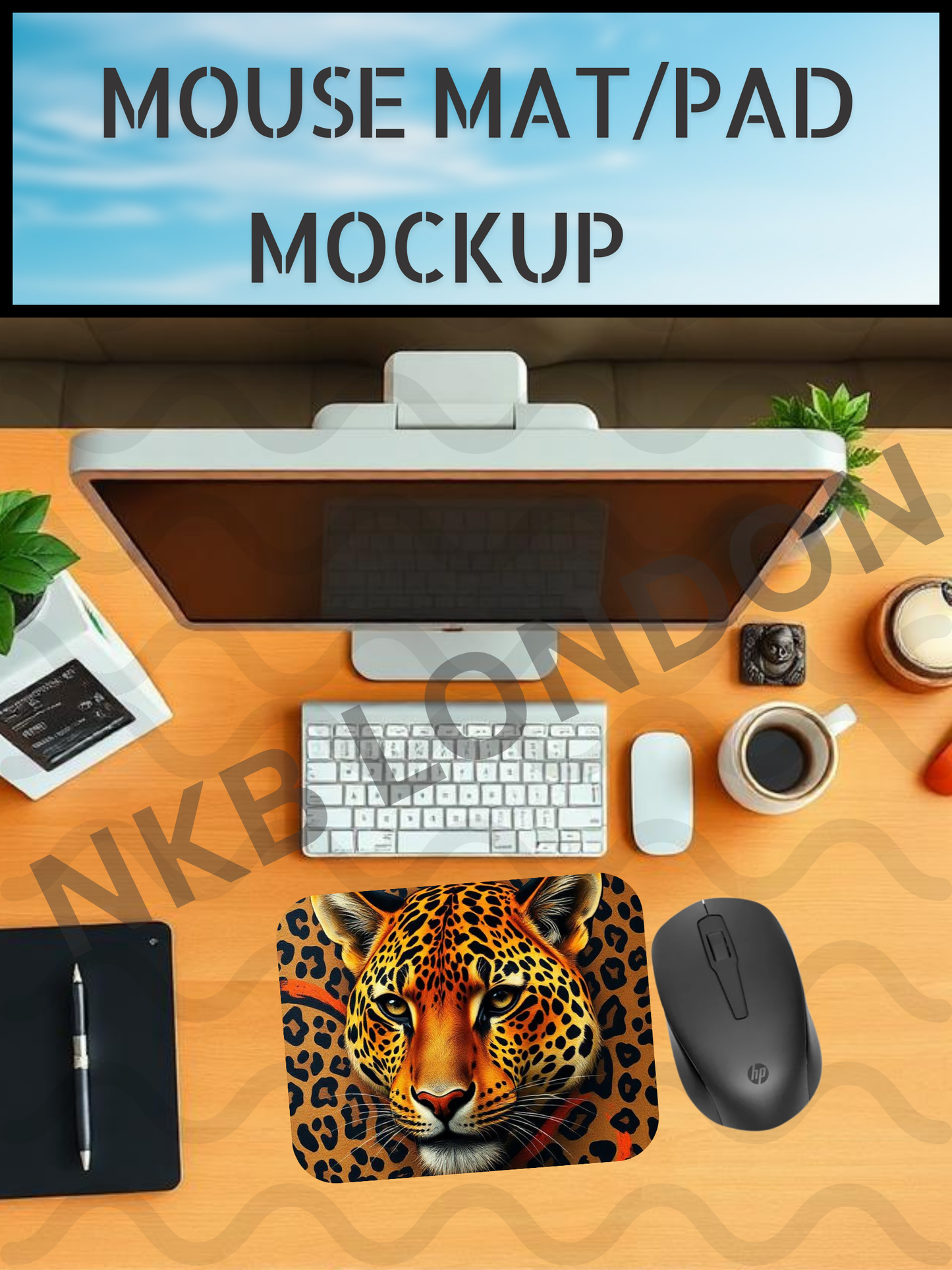 Mouse Pad Mat Mockup Template | NKB-MOCKUP-103