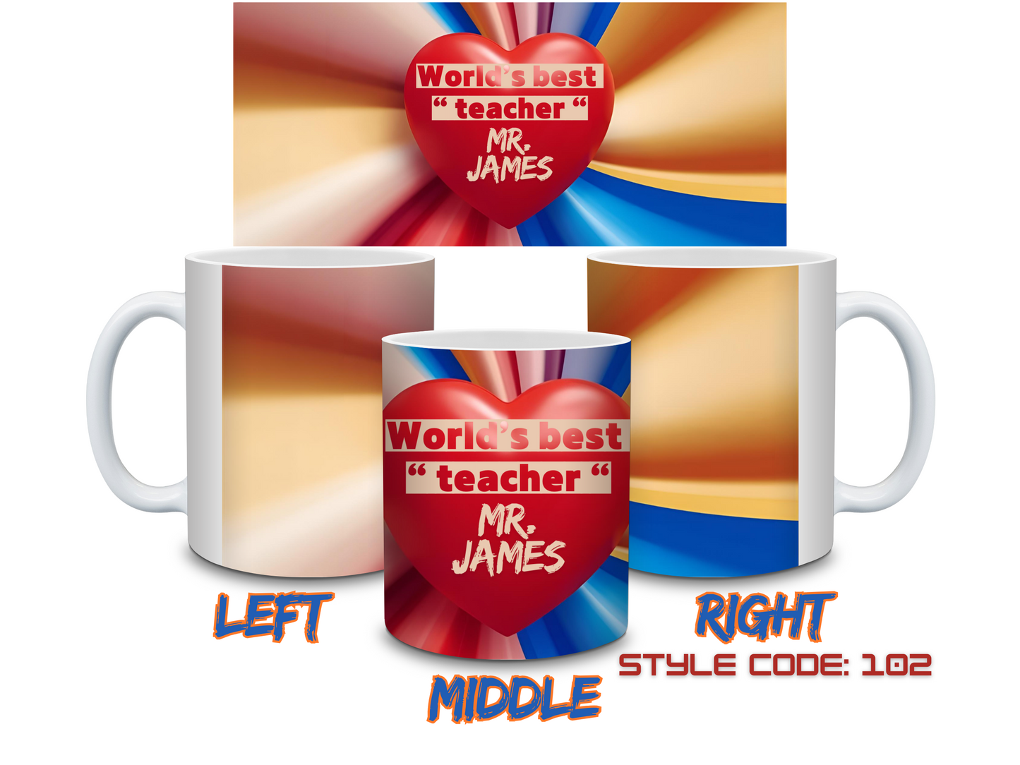 PERSONALISED COFFEE MUGS | STYLE CODE :101