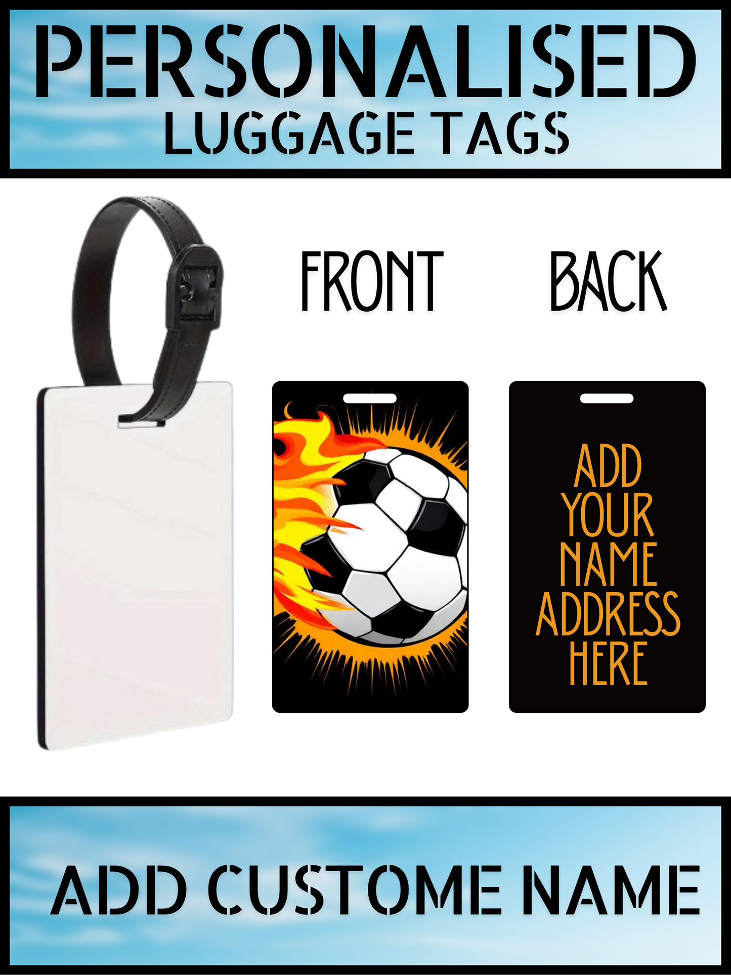 Personalised Luggage Tag – Custom Travel Name Tag