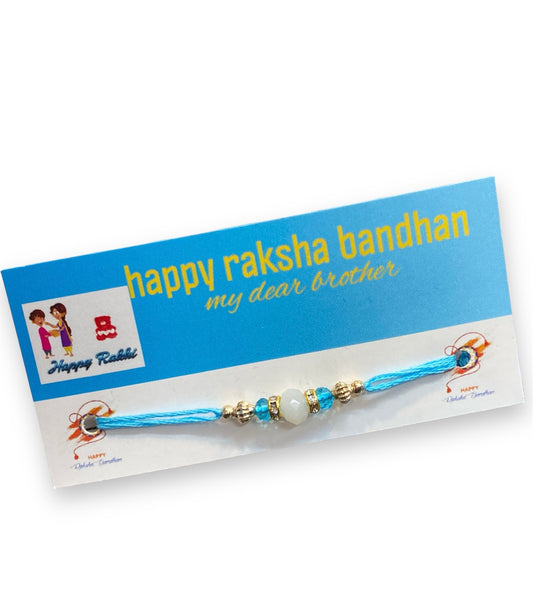 designer beaded blue dora rakhi rakhri wholesale/wholesaler supplier supplies uk stock