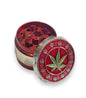 40mm 4parts herb grinder leaf design in 4 different colours available