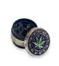 40mm 4parts herb grinder leaf design in 4 different colours available