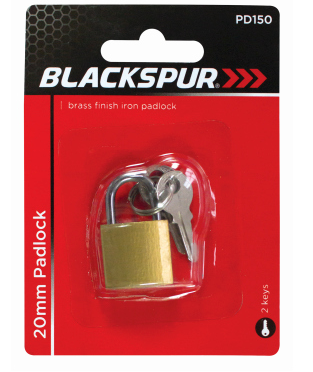Small Padlock Brass Finish Iron Mini Padlock Security Locker Lock 2 Key 20mm