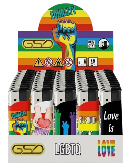 PACK of 4 random mix design ELECTRONIC REFILLABLE LIGHTERS PACK ASSORTED DESIGNS UK