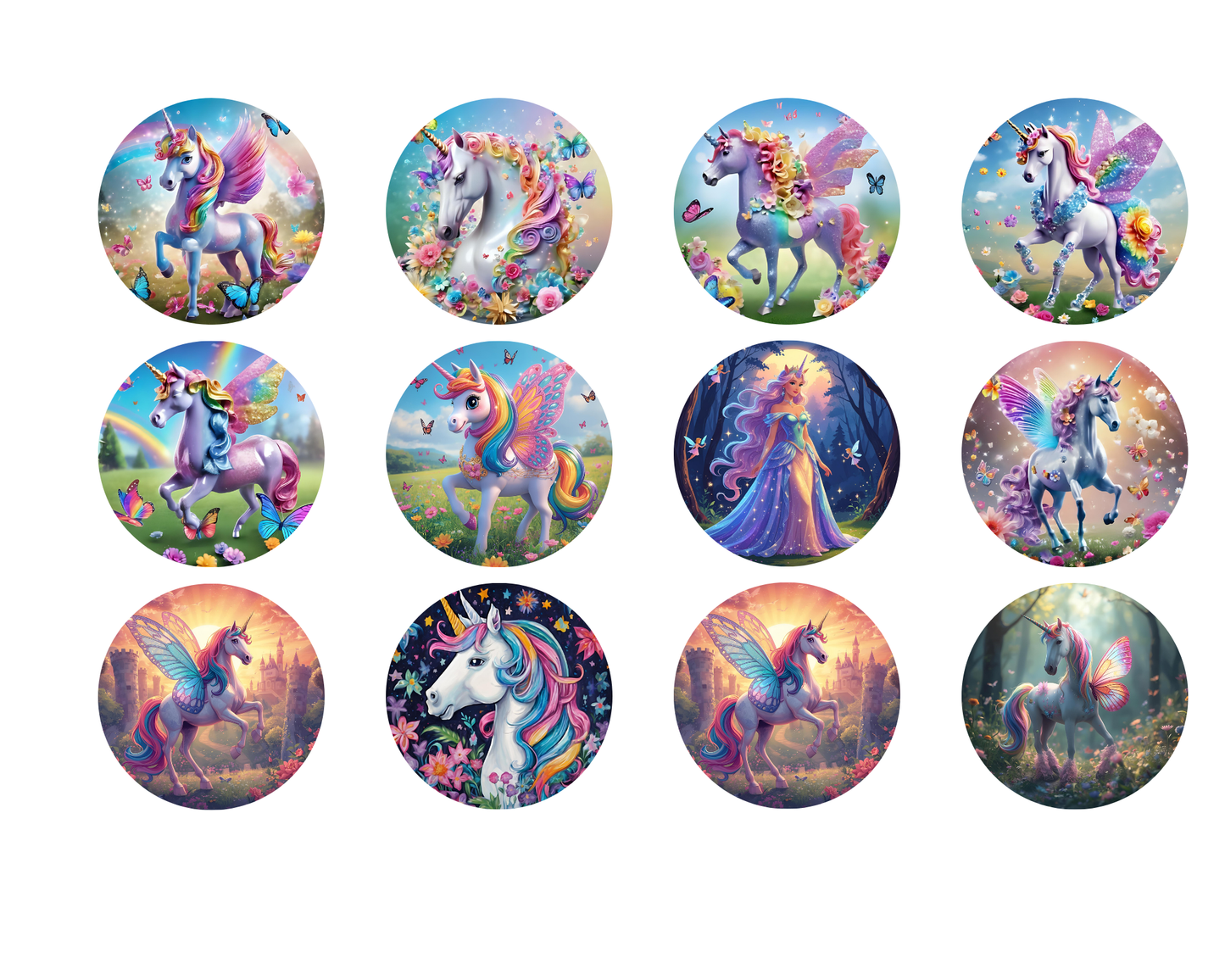 Portable Metal Pocket Ashtray Keyring – Unicorn Design