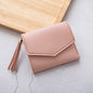 Short Women's Korean-style Tassel Small Wallet Simple Square Women's Coin Purse