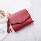 Short Women's Korean-style Tassel Small Wallet Simple Square Women's Coin Purse