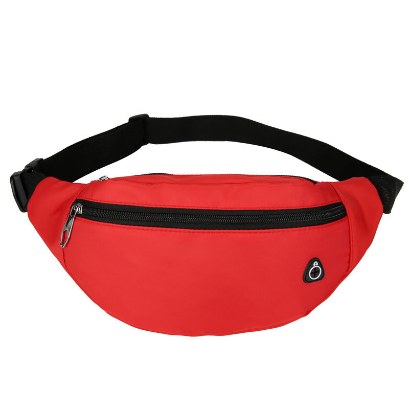 Sports Outdoor Waist Bag Solid Color Chest Mobile Phone Coin Purse