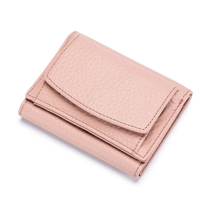 Small Wallet, Leather Coin Purse, Wallet, Short Female Wallet