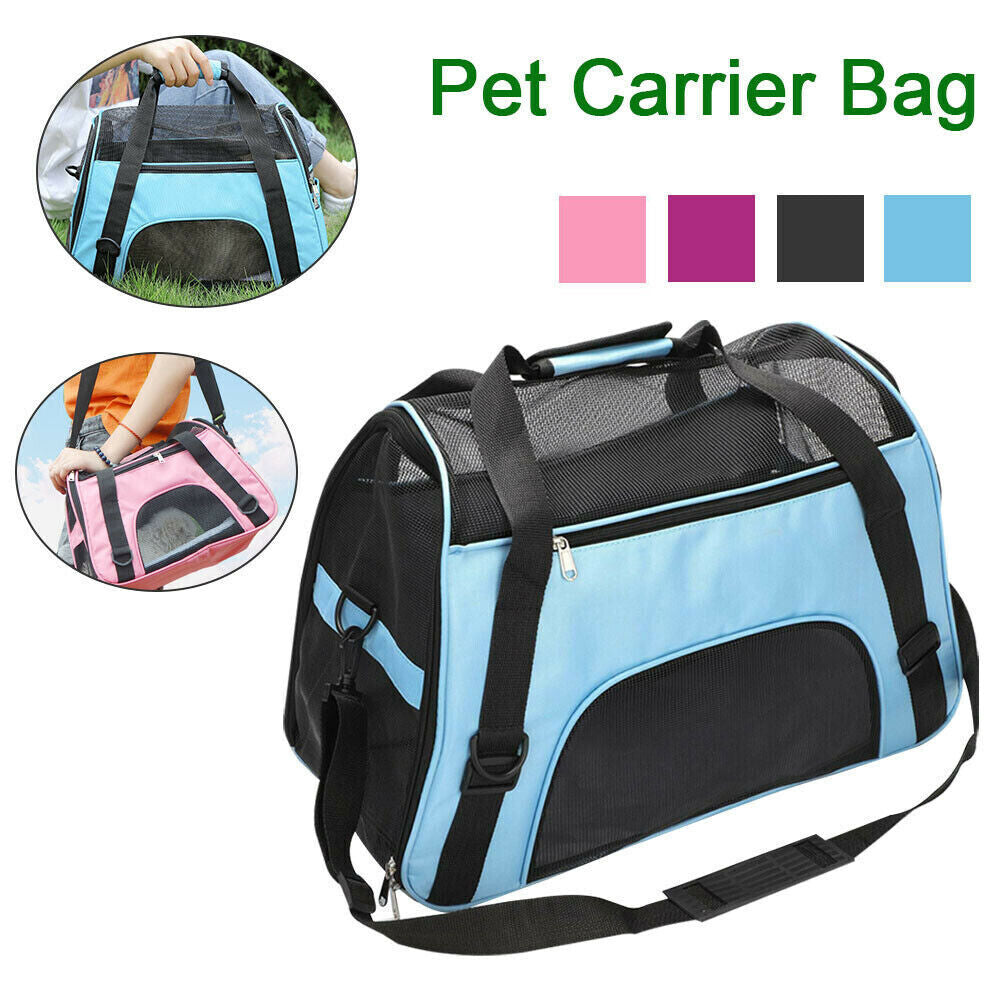 Large Pet Carrier Bag AVC Portable Soft Fabric Fold Dog Cat Puppy Travel Bag