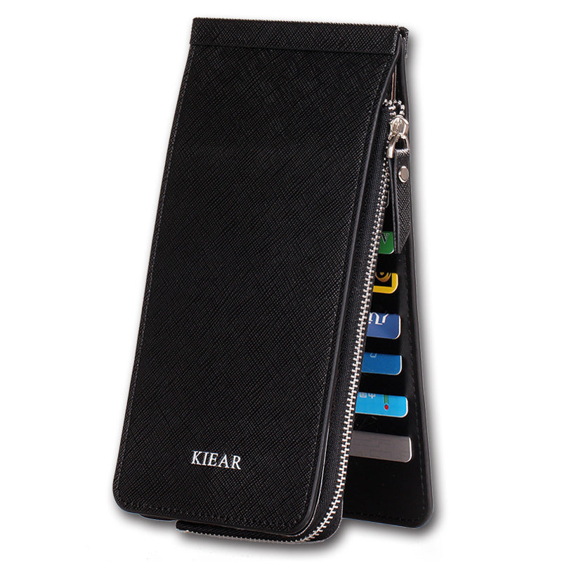 Large Capacity Men And Women Couple Card Holder Long Bank Card Credit Card Holder Multiple Card Slots Zipper Wallet