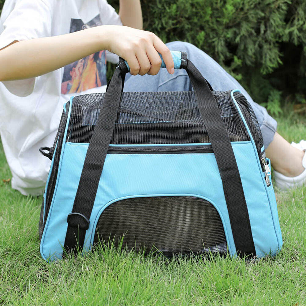 Large Pet Carrier Bag AVC Portable Soft Fabric Fold Dog Cat Puppy Travel Bag