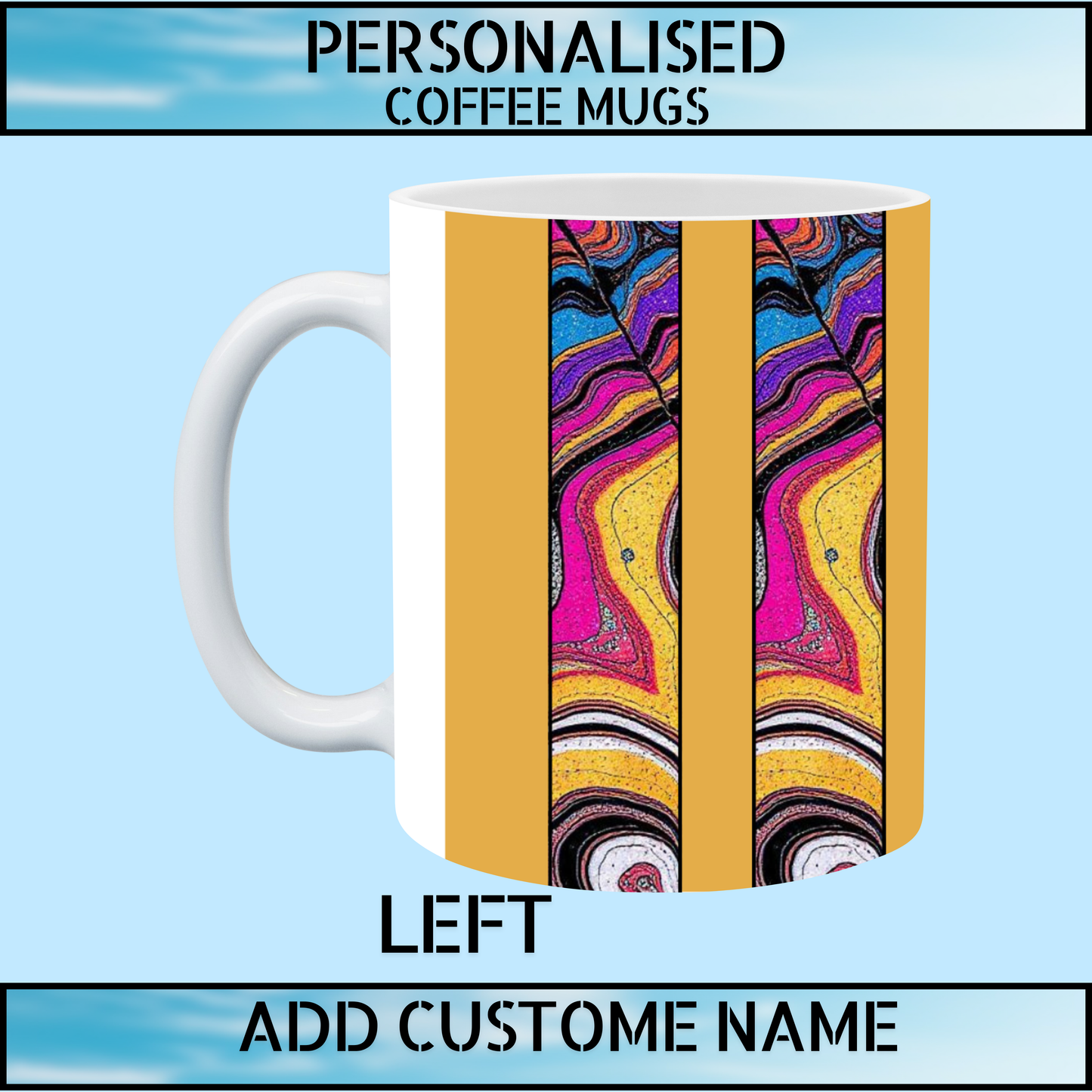 Trusted Marble Art Personalised Name Coffee Mug