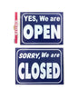 OPEN CLOSED SHOP DOOR SIGN