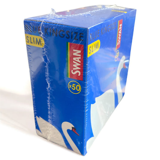 Swan Blue King Size Slim Cigarette Rolling Papers – Wholesale Box of 50