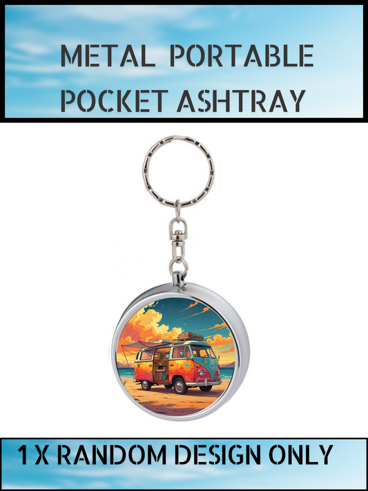 Portable Metal Pocket Ashtray Keyring – Camper Van Design