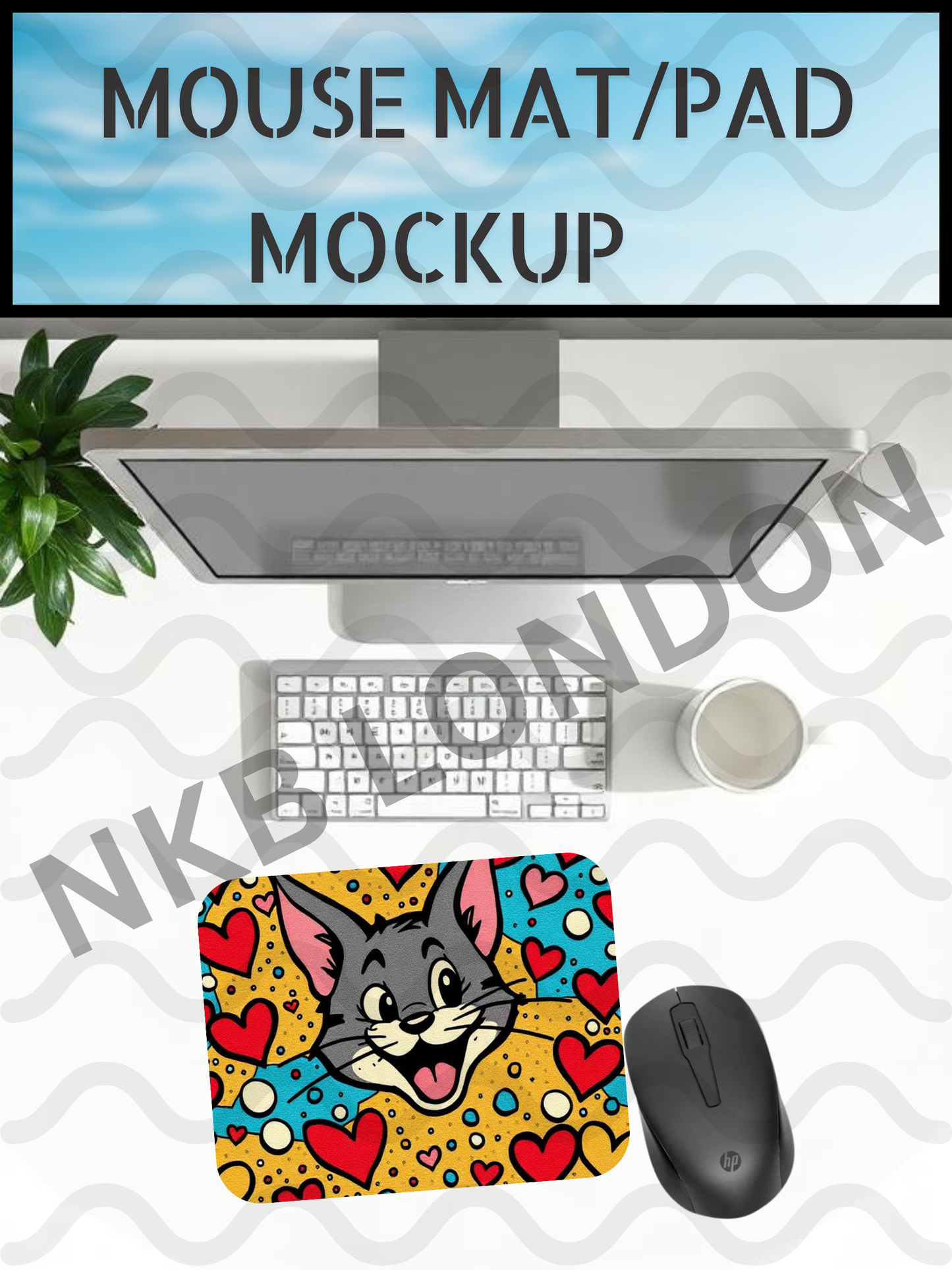 Mouse Pad Mockup – High Resolution Product Display | NKB-MOCKUP-101