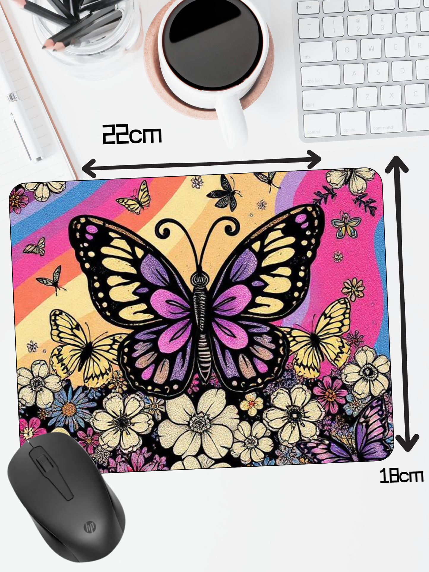 Mouse Mat | Mouse Pad | Butterflies Collection