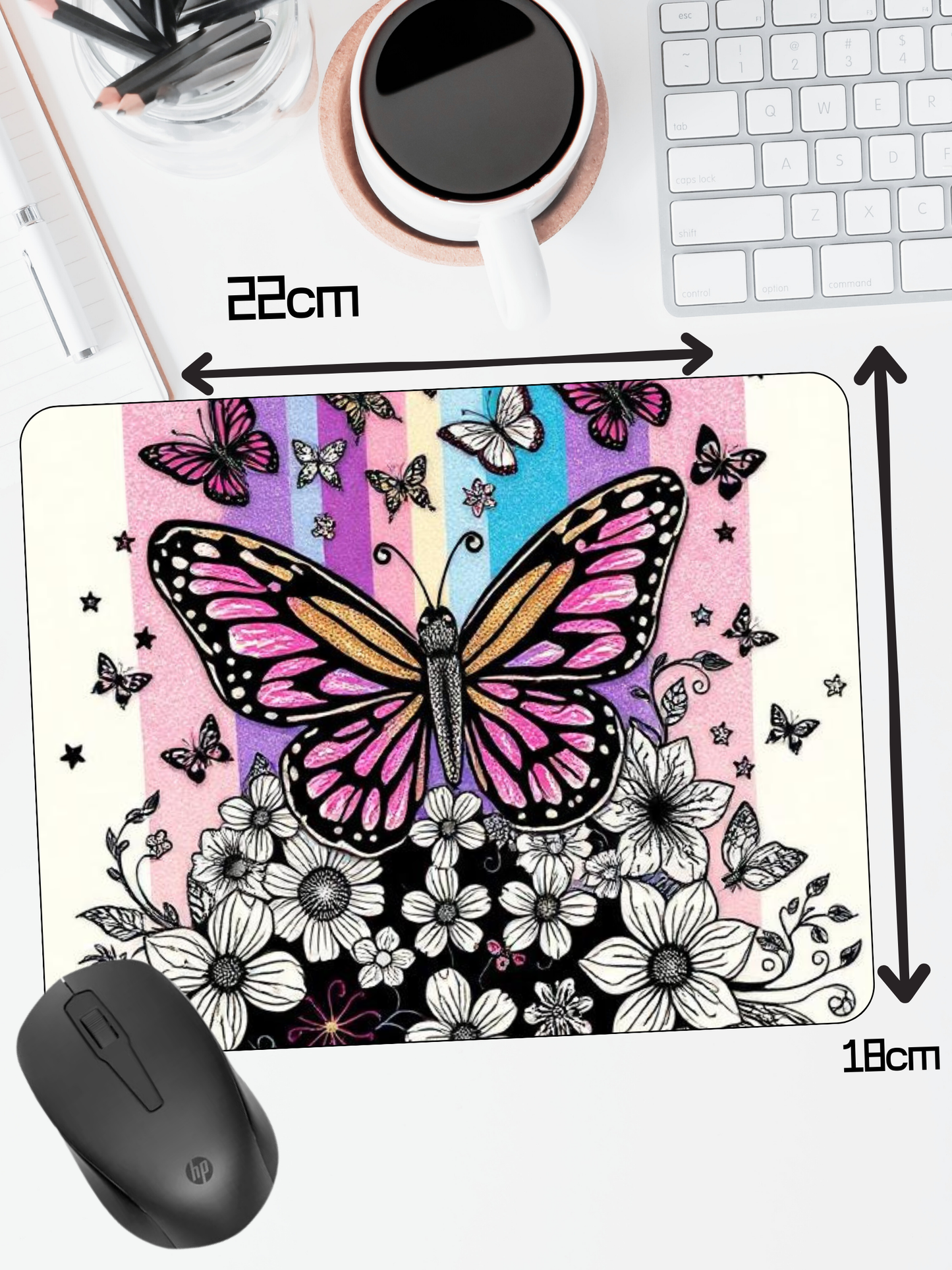 Mouse Mat | Mouse Pad | Butterflies Collection
