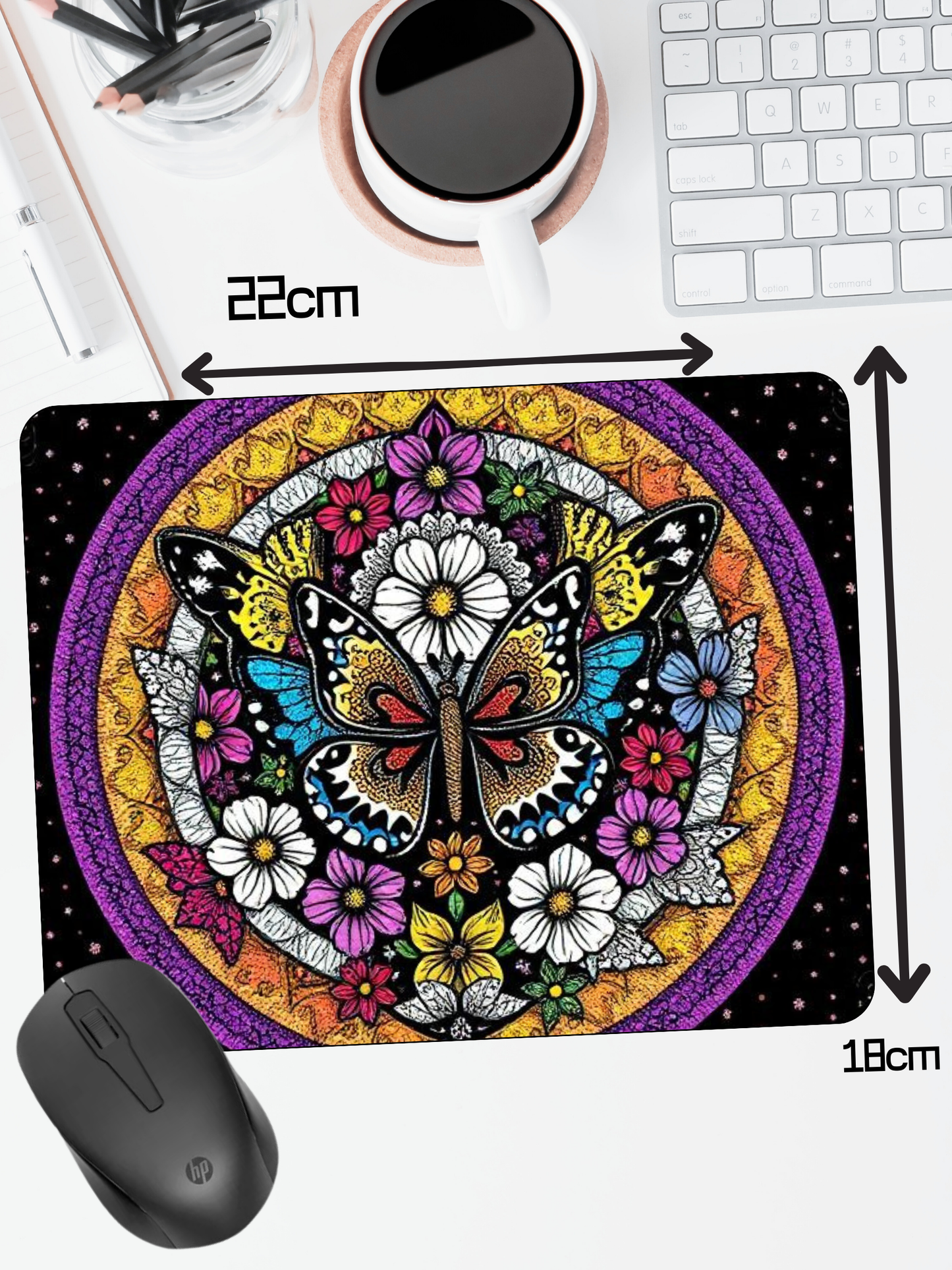 Mouse Mat | Mouse Pad | Butterflies Collection