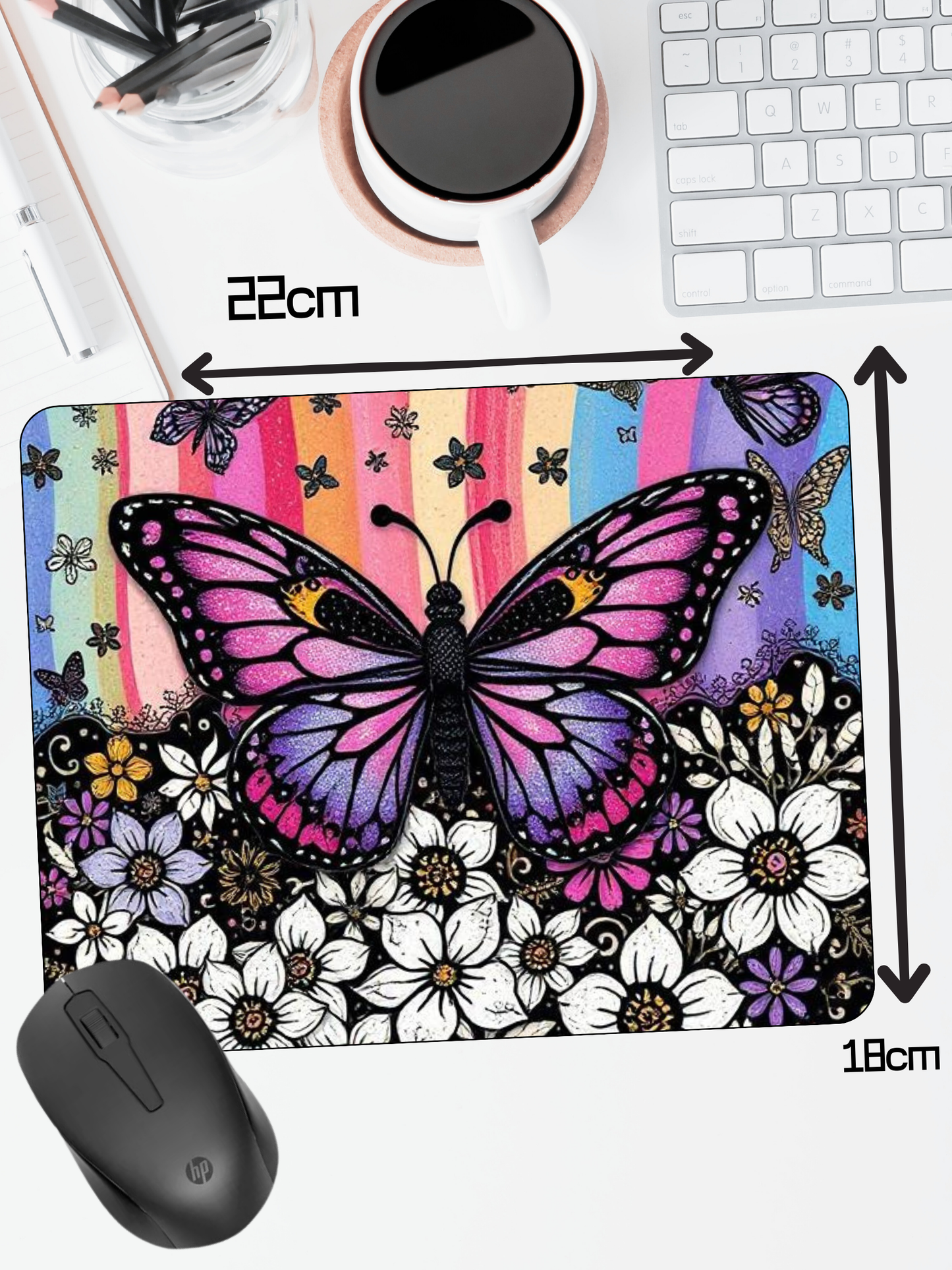 Mouse Mat | Mouse Pad | Butterflies Collection