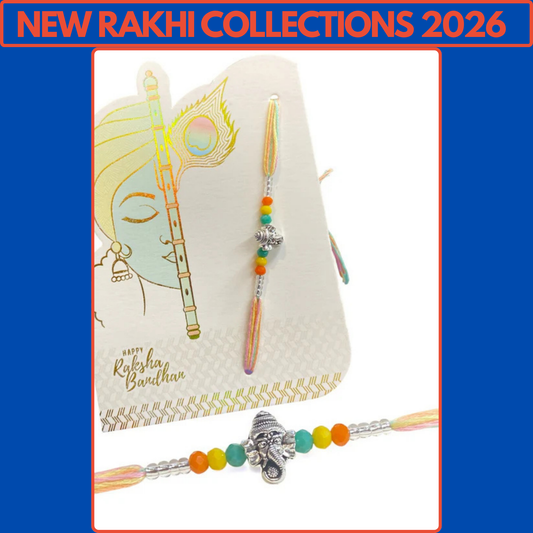 Unique Ganesh Charm Rakhi 2025 – Ganpati Pendant Design – Style Code 1506