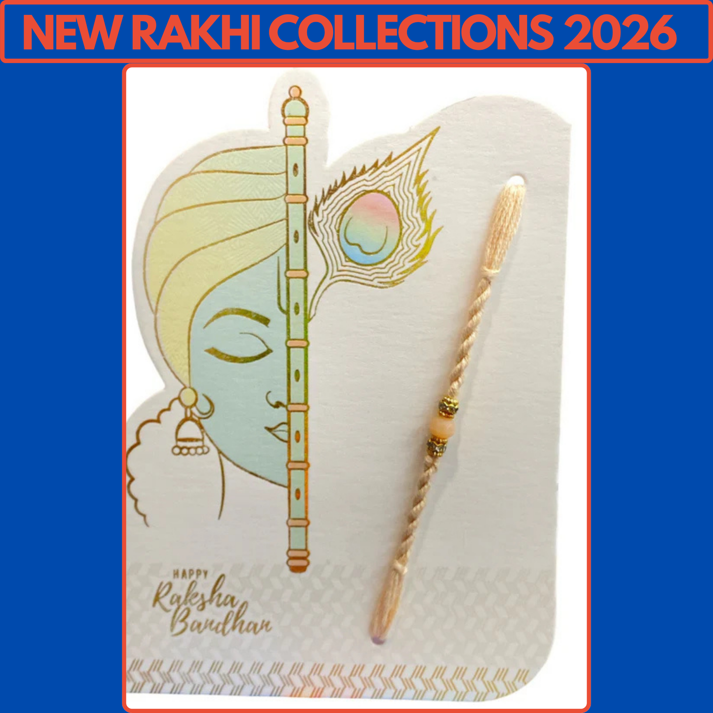 Twisted Handmade Fancy Rakhi 2025 – Style Code 1504