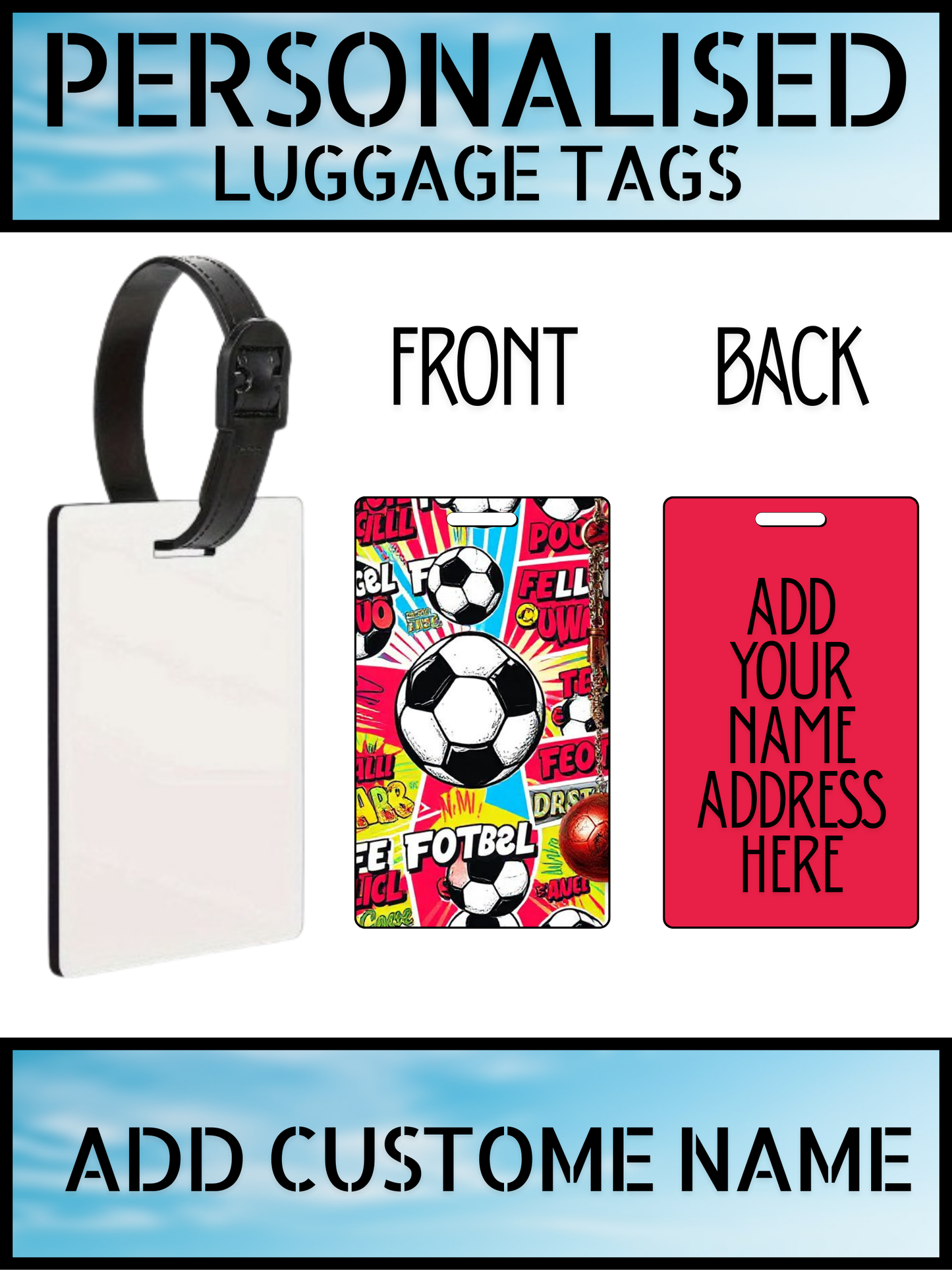 Funny Luggage Tag – Custom Novelty Print