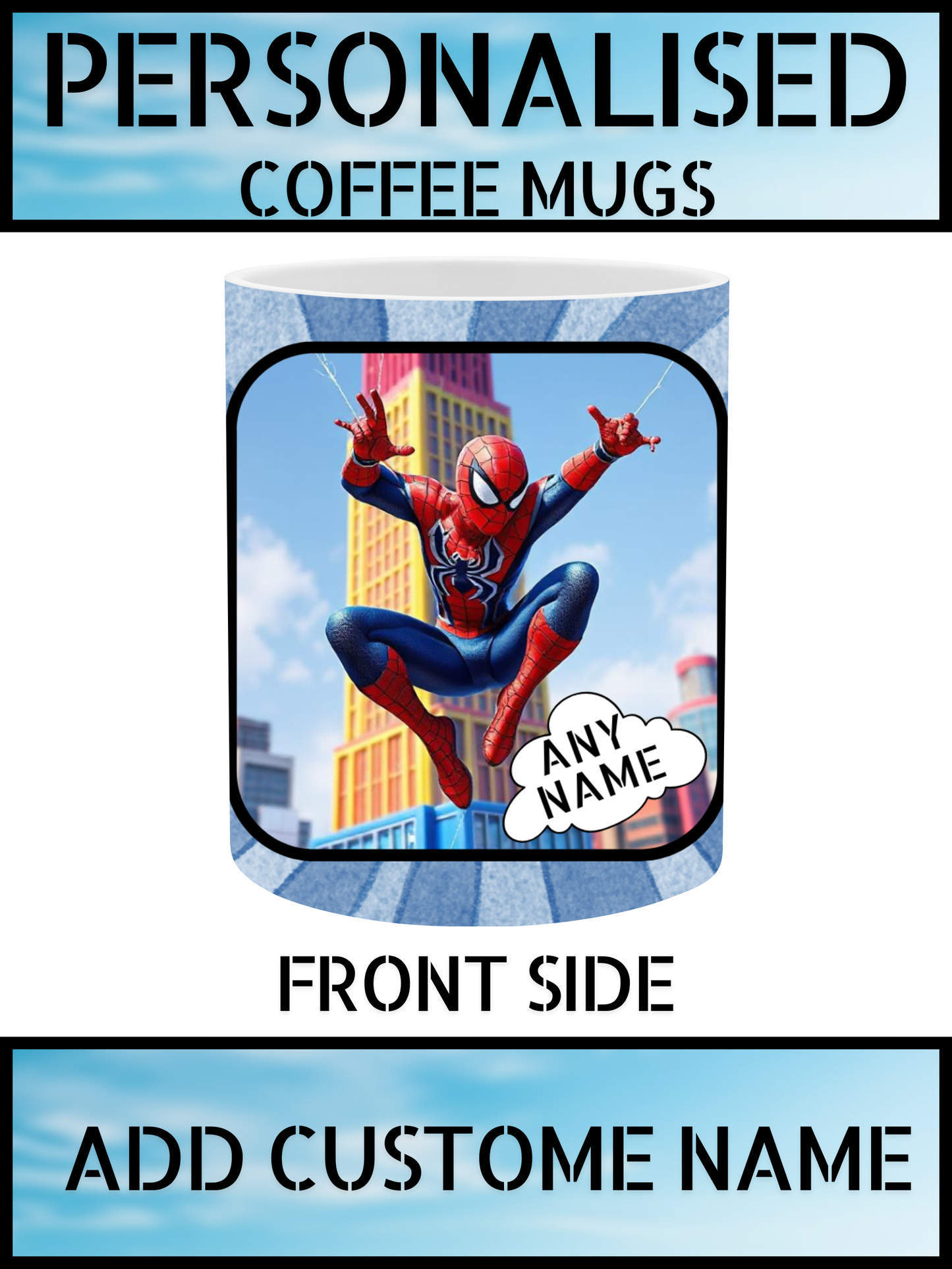 Personalised Spider Hero Mug
