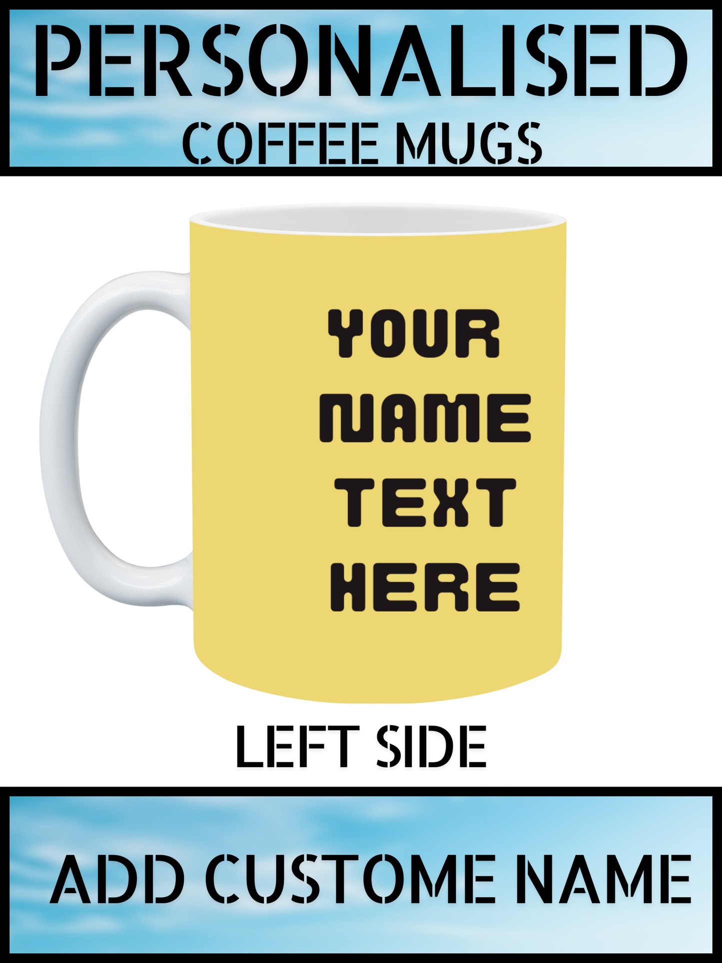 Personalised Butterfly Coffee Mug