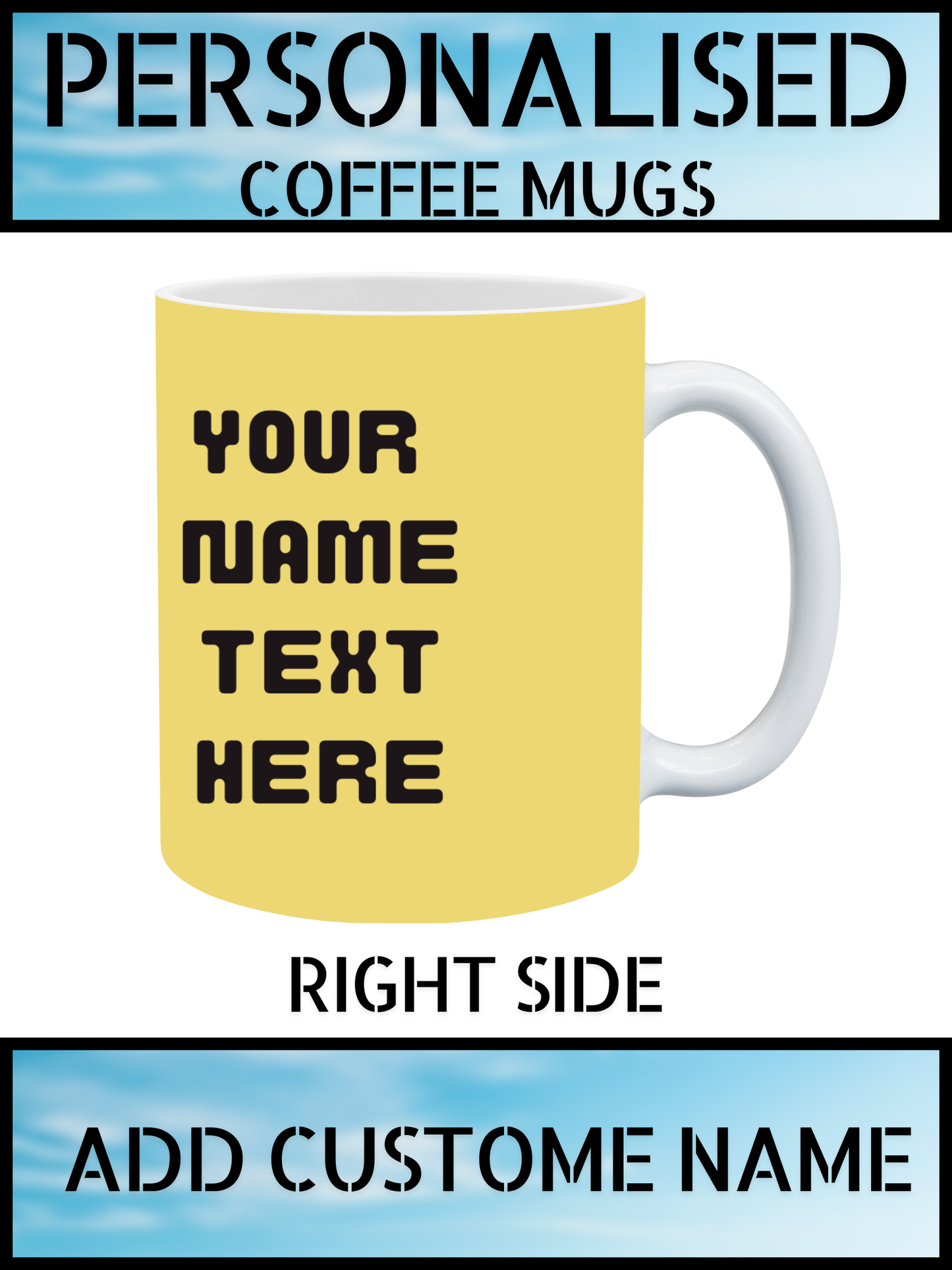 Personalised Butterfly Coffee Mug