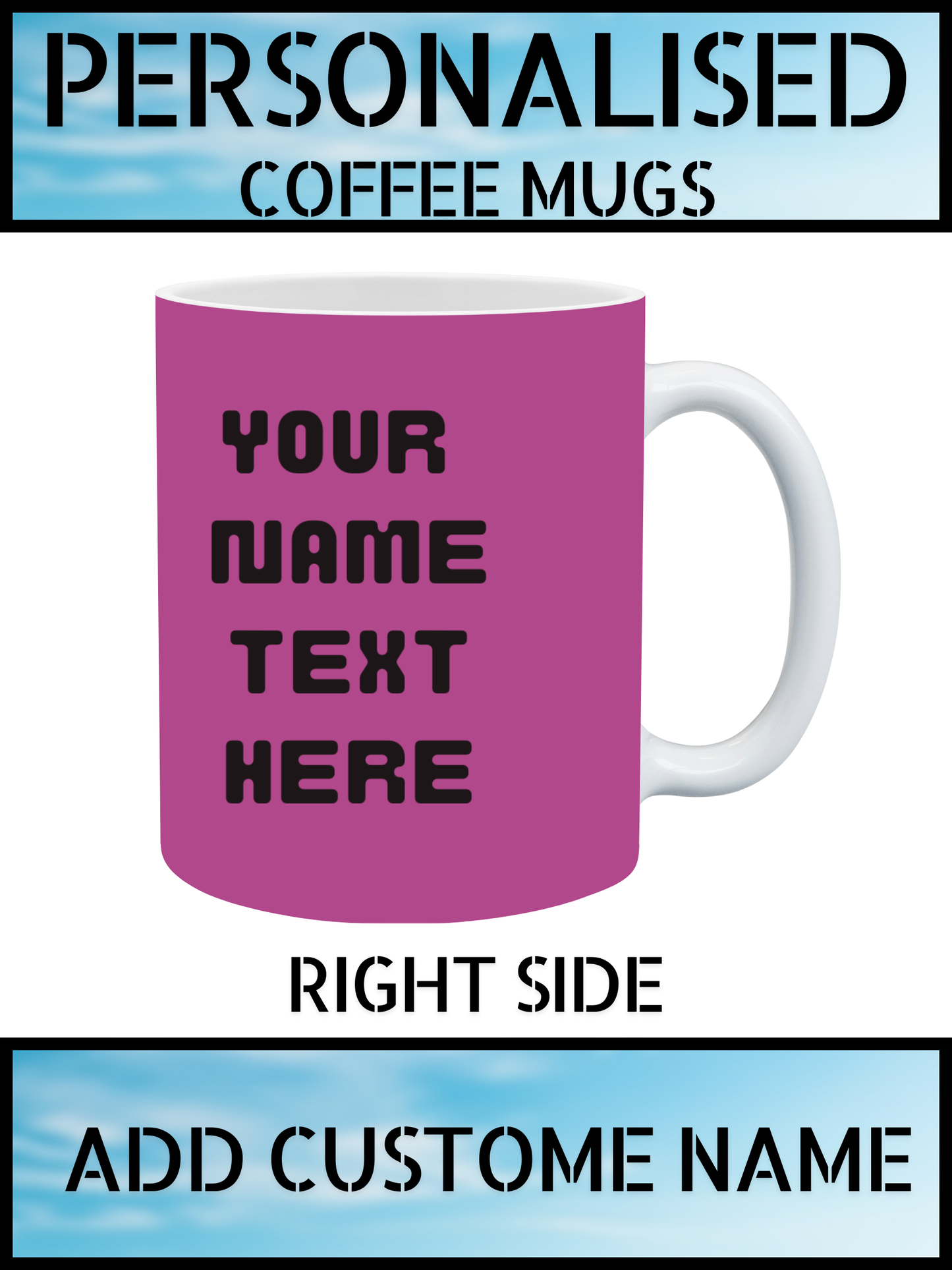 Personalised Coffee Mug – Butterfly Design