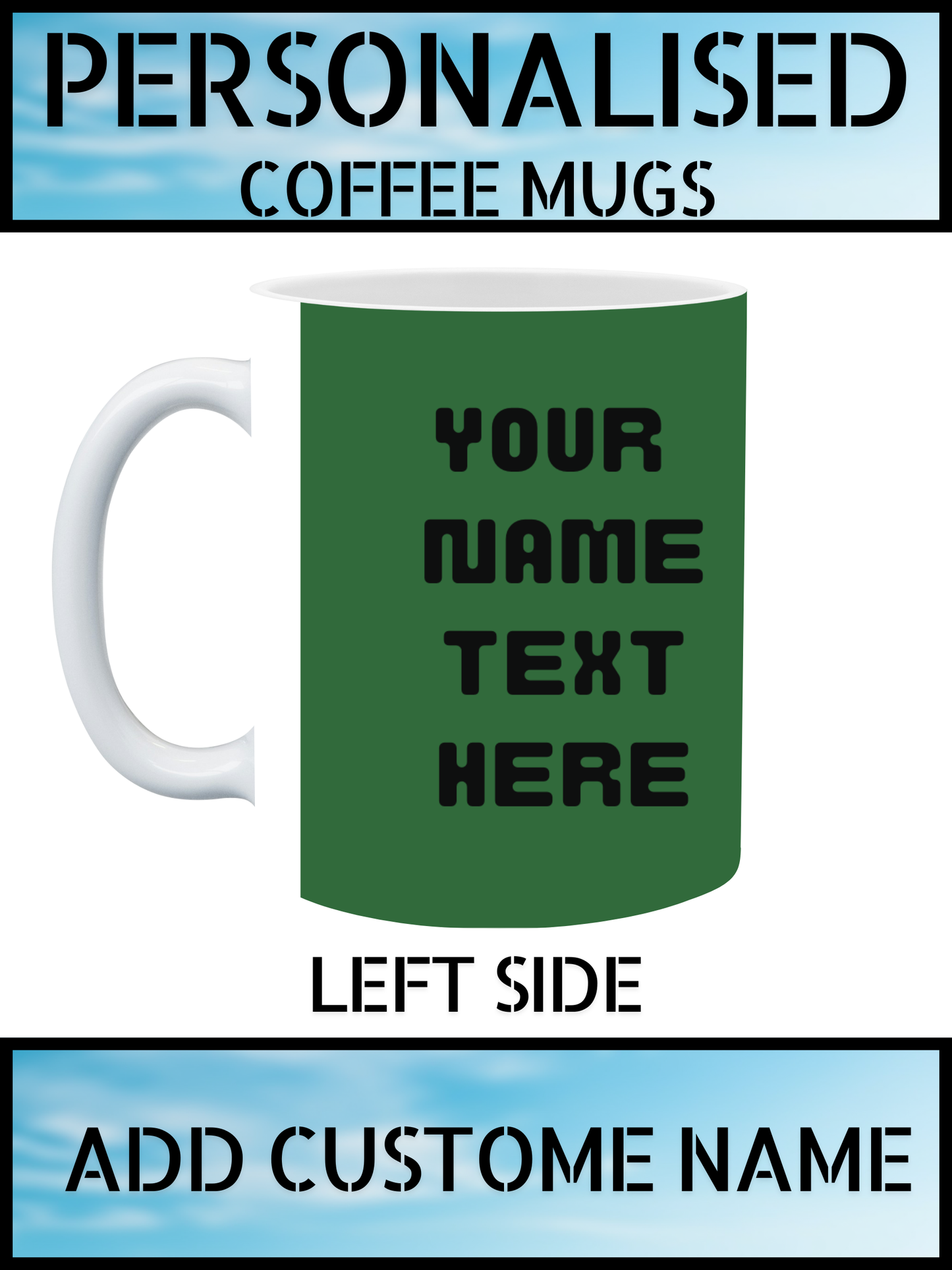 Football Lovers Coffee Mug – Personalised Name Print