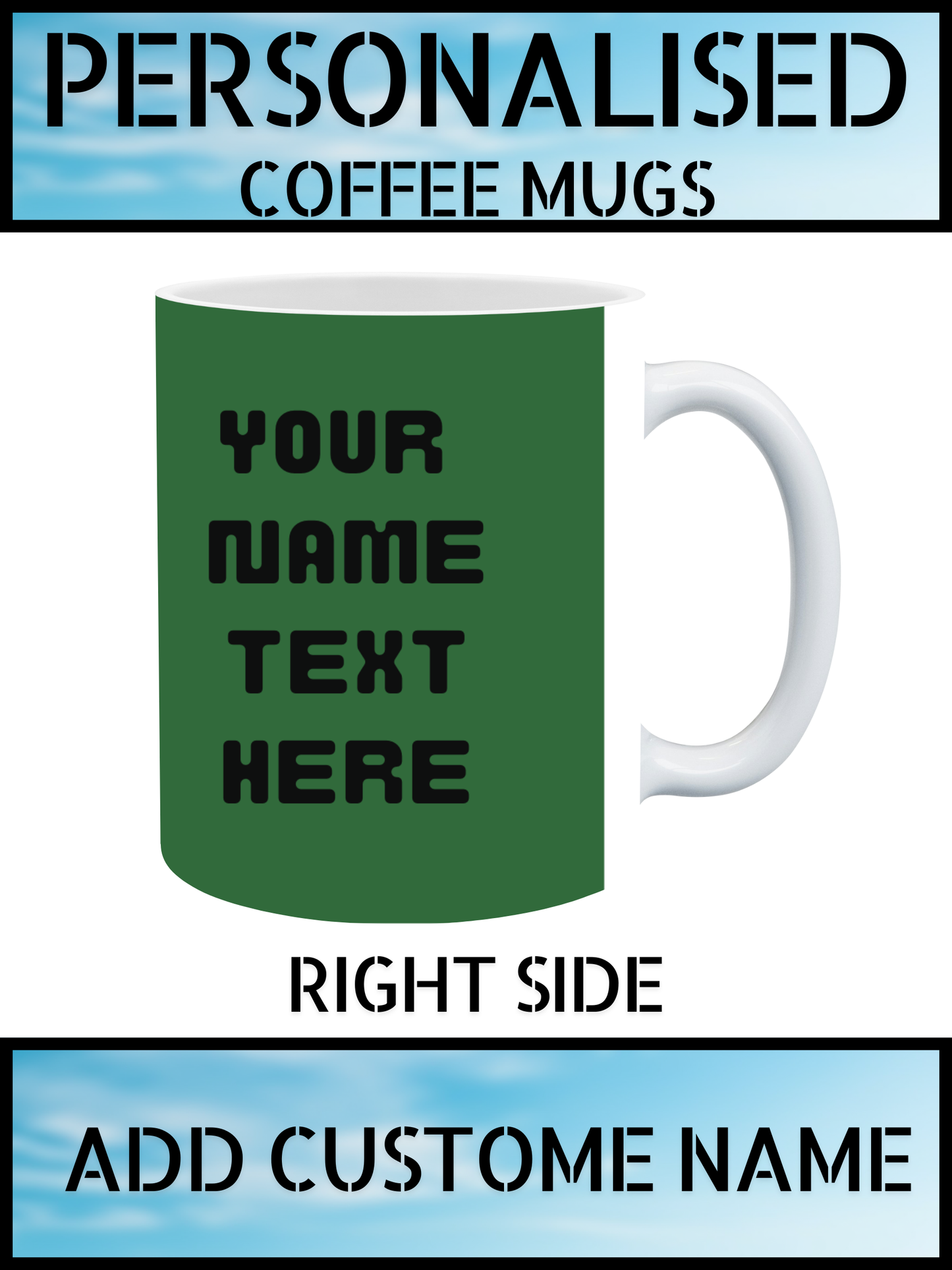 Football Lovers Coffee Mug – Personalised Name Print