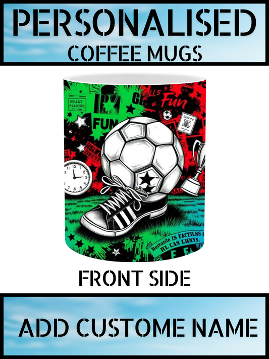 Football Lover Mug – Personalised Name Print