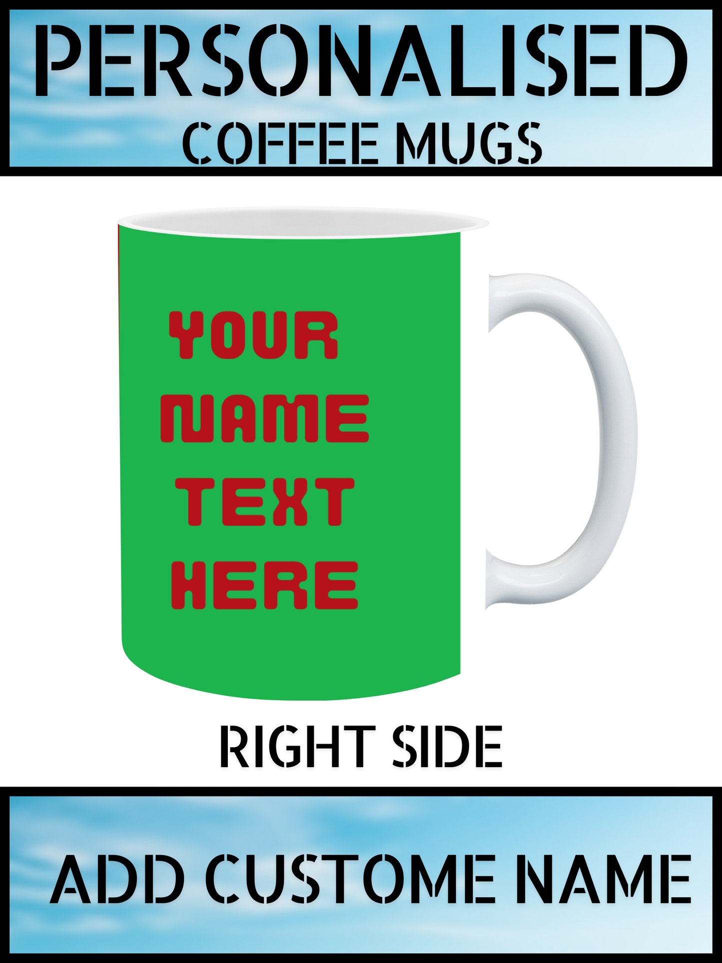 Football Lover Mug – Personalised Name Print