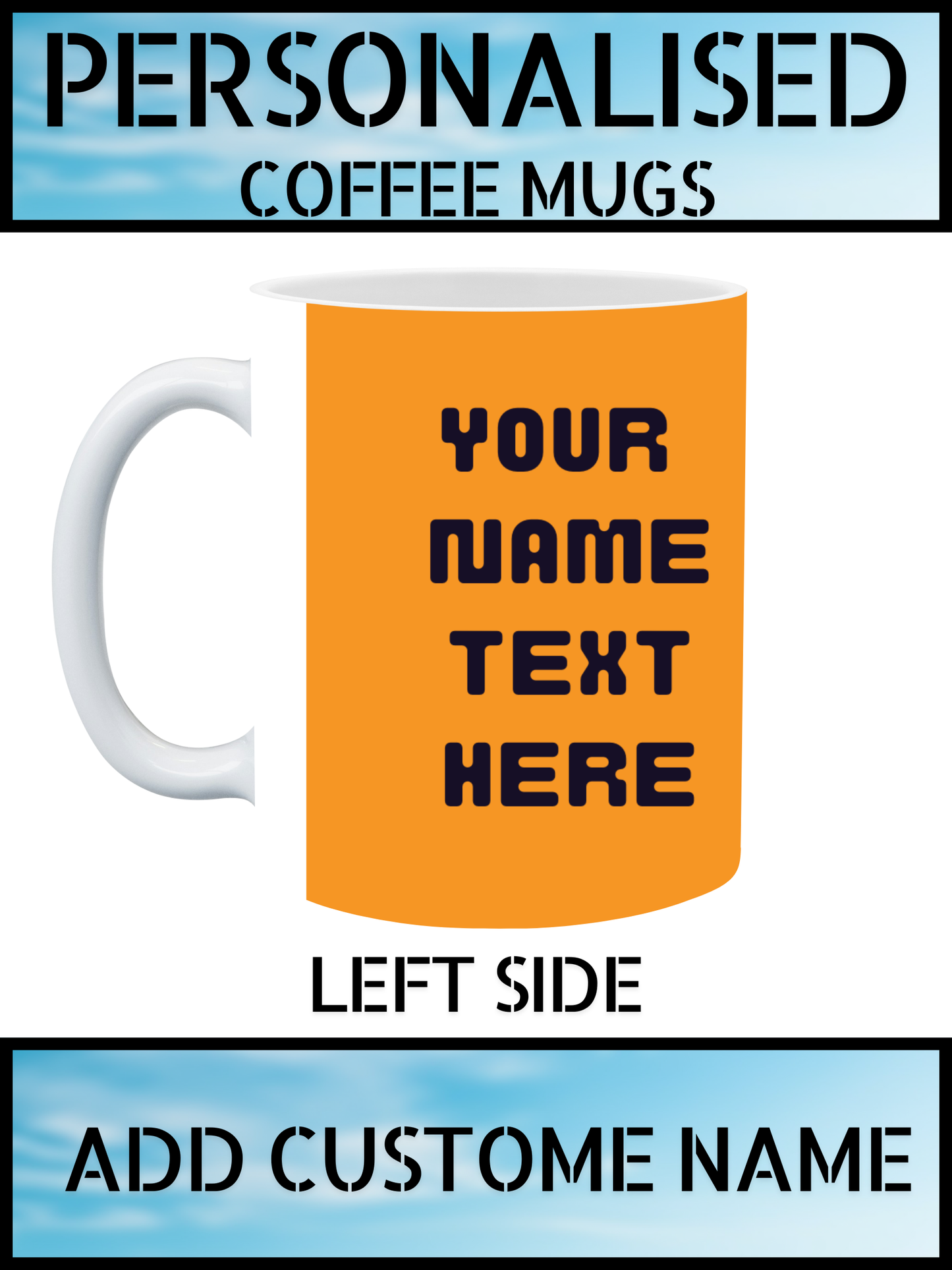 Football Lovers Ceramic Mug – Custom Name Print