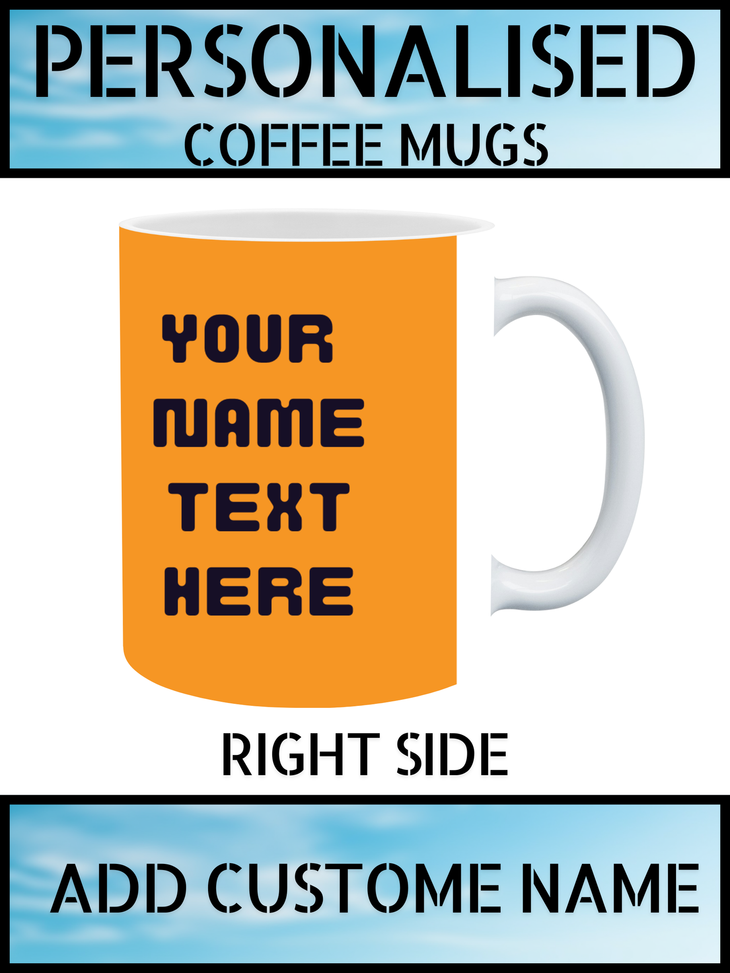 Football Lovers Ceramic Mug – Custom Name Print